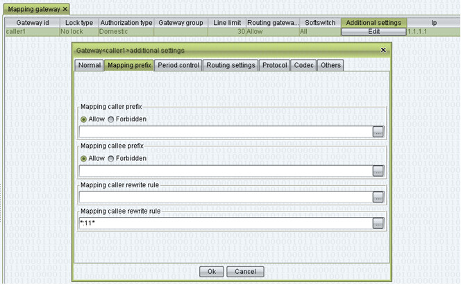 How to let a certain mapping gateway to go to a certain routing gateway in vos